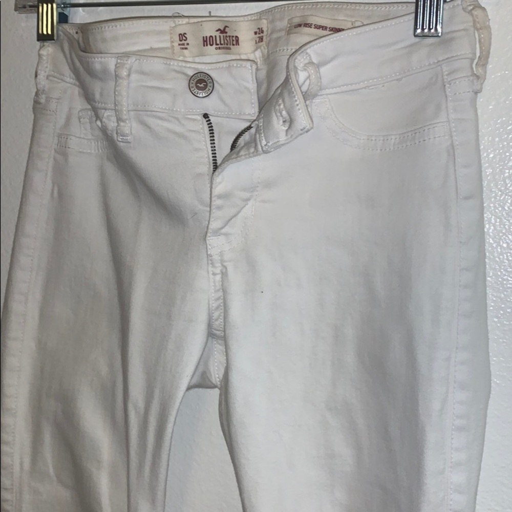 Hollister white jeans